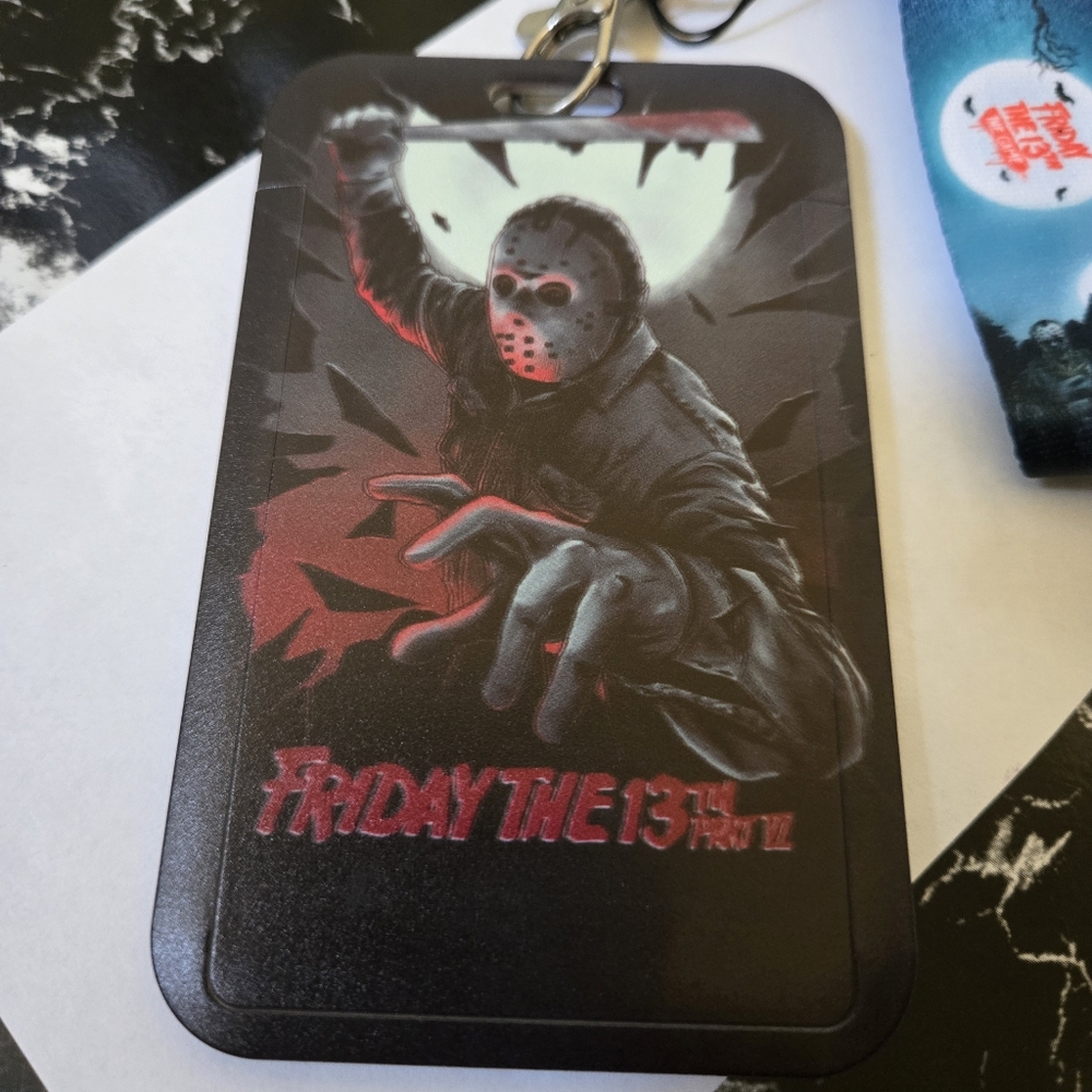 🍒🍒 Friday The 13th: Jason Voorhees ID/Card Holder with Lanyard